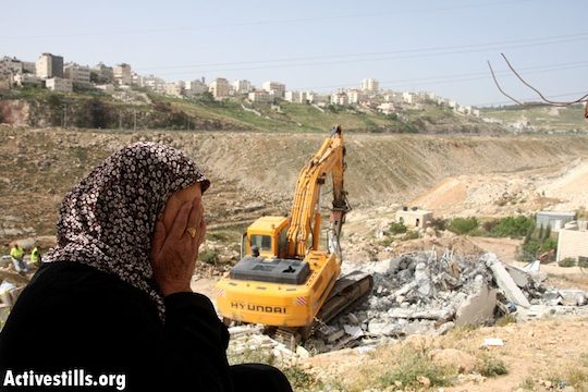 House demolition in Anata, Northern Jerusalem, 14.4.08