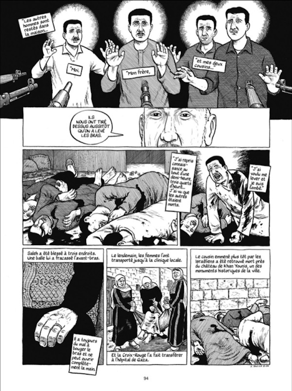 Extrait de “Gaza 1956” de Joe Sacco