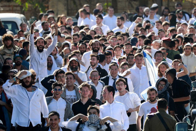 Manifestation ultras juifs à Hébron